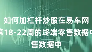 如何加杠杆炒股在易车网第18-22周的终端零售数据中