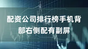 配资公司排行榜手机背部右侧配有副屏